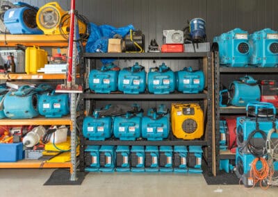 drying fans in storage