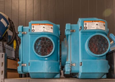 drying fan storage up close