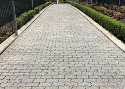 after cleaning crinkle pavers