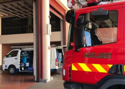 cleaning for the adelaide fire brigade