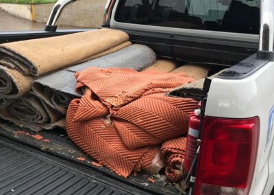 flood damaged carpet removal