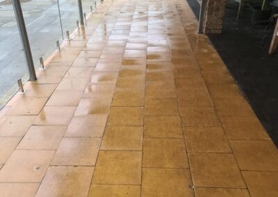 paver cleaning west tce, outdoor area clean and free of debris