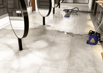 tile cleaning in a shop