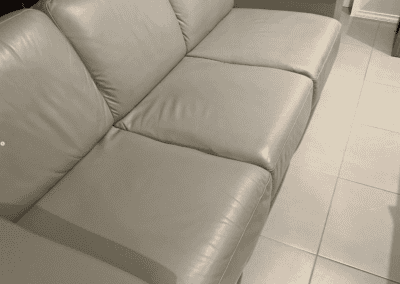 whole leather couch cleaned